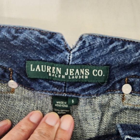 Lauren Jeans Wide Leg Blue Jeans Size 6 - Picture 7 of 9